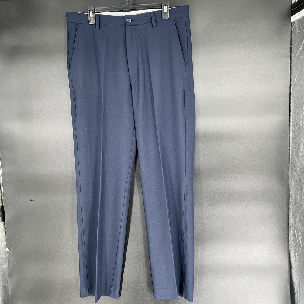 FootJoy FJ Mens Golf Pants Navy Blue Stretch Performance Size W35 L32
